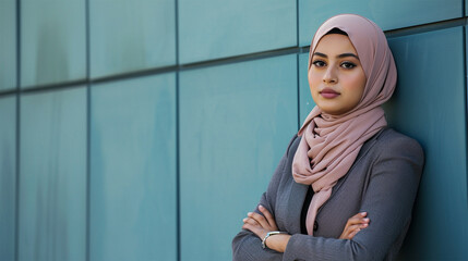 Hijab Wearing Muslim Business Women