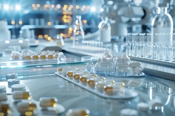 Professional lab conducting pharmaceutical advances