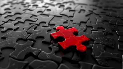 red puzzle piece