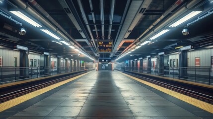 Subway Train Station, Generative AI