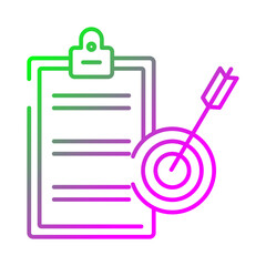 Obraz premium Target project icon