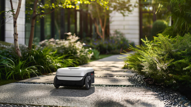 A service-focused bag-lifting robot supporting staff in a moving service by handling moving boxes