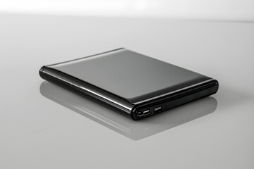 Minimalist Presentation of Compact Portable External Hard Drive