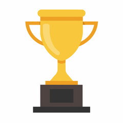 A minimalist Trophy on a white background