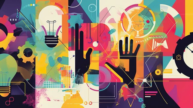 Design art concept abstract contemporary modern background business graphic idea.