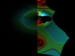 Imaginatory fractal abstract background Image