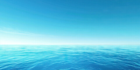 Obraz premium The cerulean blue of a clear sky stretches endlessly in every direction, symbolizing the vastness of existence