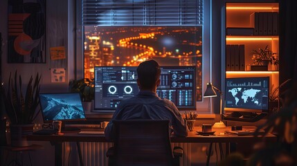 Enhancing remote work environments with smart technology, optimizing productivity and comfort