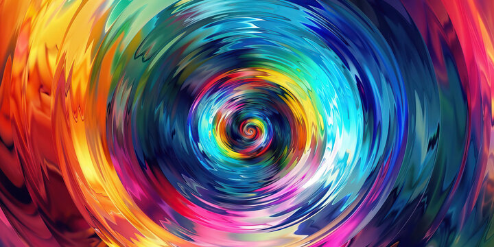  Vibrant Hues Unite in a Whirlpool, Reflecting the Richness of Human Thought.