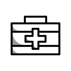 Fototapeta premium First Aid Box kit icon PNG