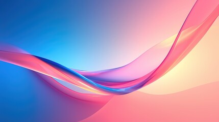 Simple multicolored gradient background in the style of smooth curves.