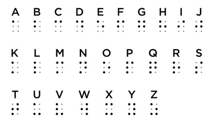 alphabet braille template