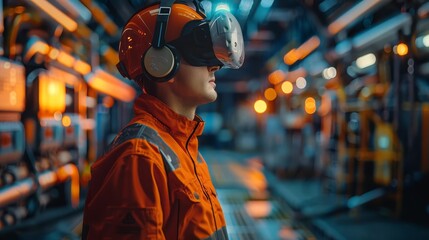 Industrial safety training in a virtual reality setup, realistic and detailed