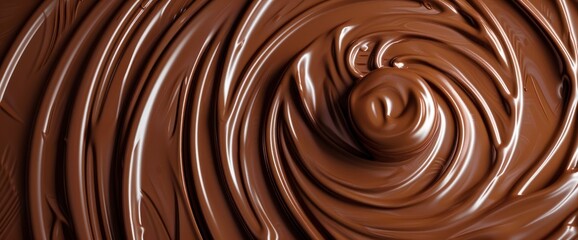 Naklejka premium Abstract Background World Chocolate Day, Chocolate Spiral, World Chocolate Day Background