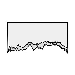 Torn paper note of vector illustration