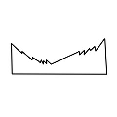 Torn paper note of vector illustration