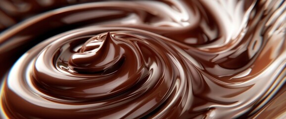 Naklejka premium Abstract Background World Chocolate Day, Chocolate Swirl Dynamics, World Chocolate Day Background