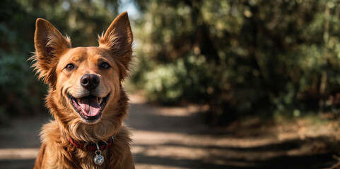 Companheiro Feliz: A Vida Alegre de um Cachorro Contente