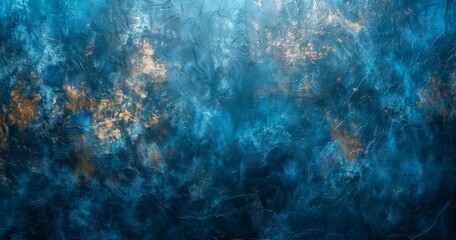 A detailed blue textured surface up close. 