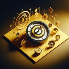 Target Infographic Icon Illustration