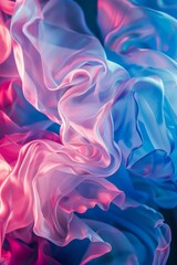 Obraz premium Abstract visuals in pink and blue for backgrounds, wall art, and design projects