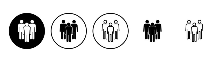 People icon set. person icon vector. User Icon vector. team symbols