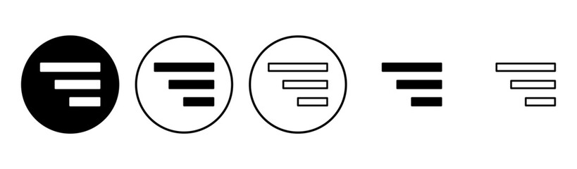 Menu Icon set. web menu icon. hamburger menu symbol