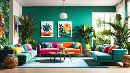 Beautiful and large living room 