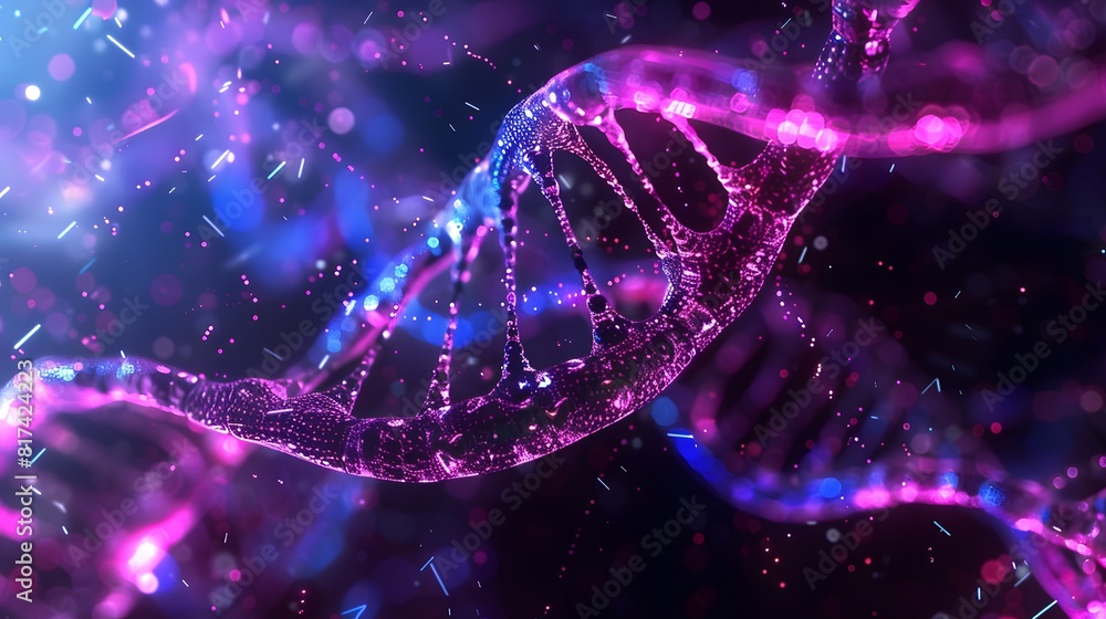 Poster abstract plexus dna oragnic background