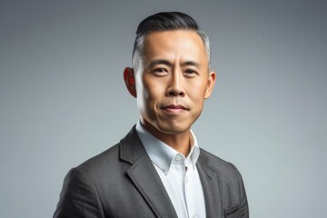 portrait of an asian middle-aged man