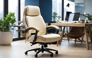 Ergonomic Office Chair: Ultimate Posture Support and Therapeutic Relaxation in a Chic Studio Setting
