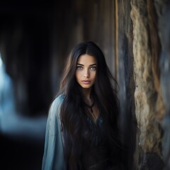 Fototapeta premium Beautiful Asian mix woman