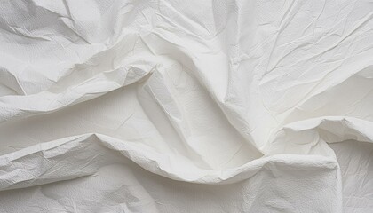 Obraz premium Crumpled paper texture, close up, abstract shape background with space for text.