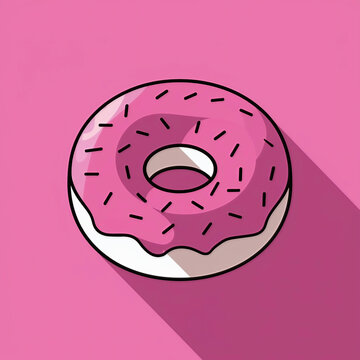 recommend clip art: 2d Donut graphic design digital art flat design Outline 