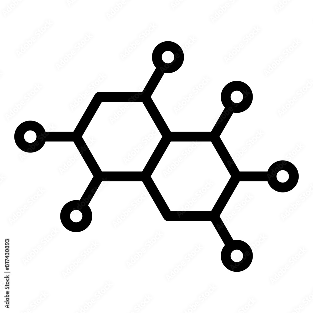 Wall mural molecule icon 