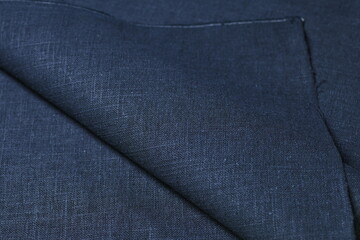 black hemp viscose natural fabric cloth color, sackcloth rough texture of textile fashion abstract...