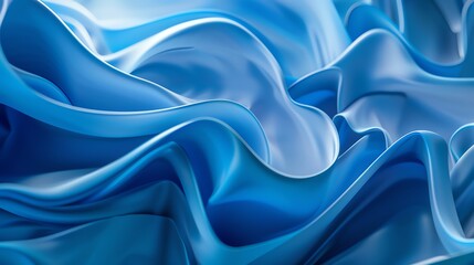 Obraz premium Elevate your brand with a striking close-up image of a brilliant blue tone, meticulously crafted in CG 3D for a photorealistic finish that demands attention and exudes elegance