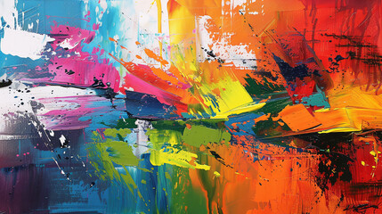 "Abstract Oil Paint Background: Vibrant Petals in a Kaleidoscope of Floral Colors"