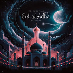 Islamic background for Eid Al-Adha