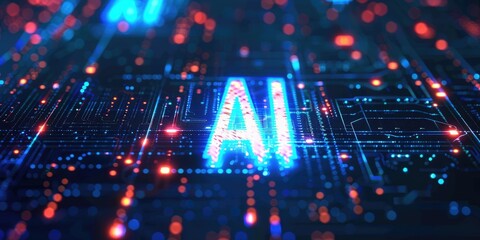 Interact with AI artificial intelligence brain processor in concept of AI artificial intelligence engineering, big data and AI machine learning to use generative AI for business support. LLMs