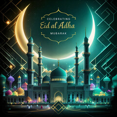 Islamic background for Eid Al-Adha