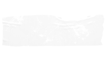 Crumpled glue transparent adhesive tape piece