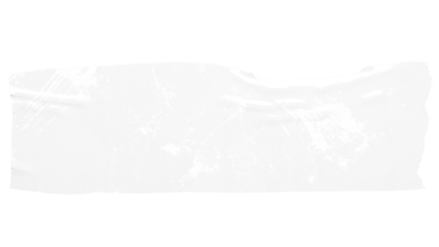 Crumpled glue transparent adhesive tape piece