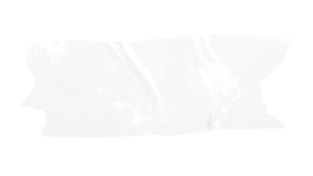 Crumpled glue plastic tape piece