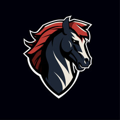 Majestätisches Pferd-Logo-Design