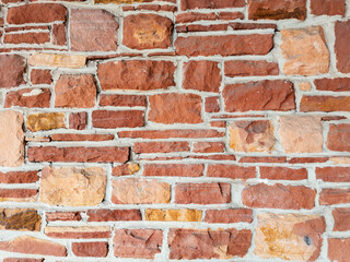 Brick Wall Texture with Varied Sizes