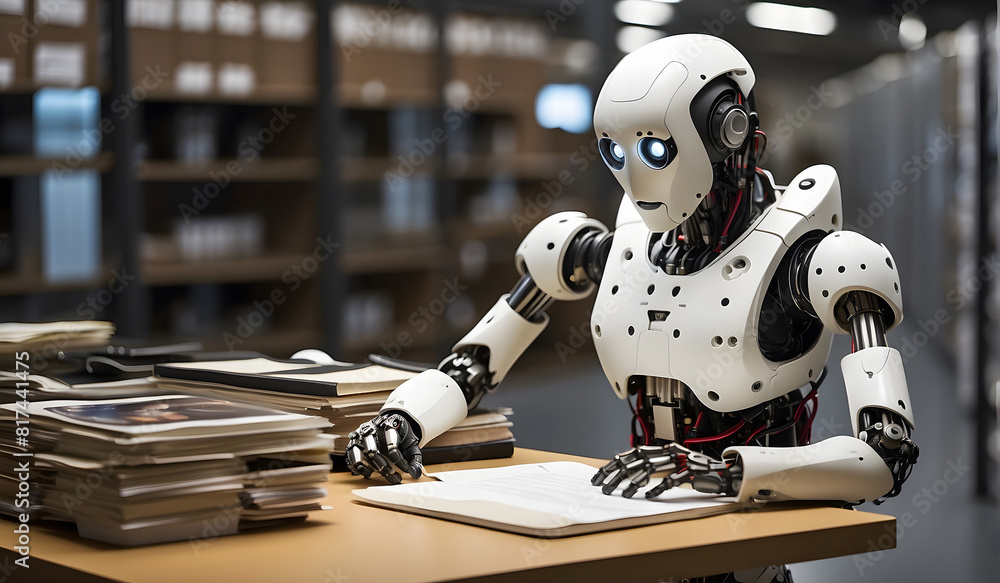 Poster robotics in industry: how robots are replacing human workers