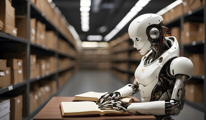 Fototapeta premium Robotics in Industry: How Robots Are Replacing Human Workers