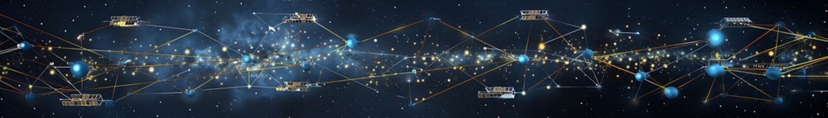 A long digital constellation of a space research collaboration