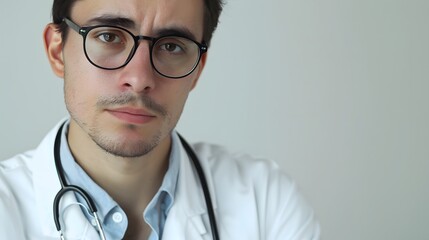 Professional female doctor smiles and shows positive examination results to young, joyful man
